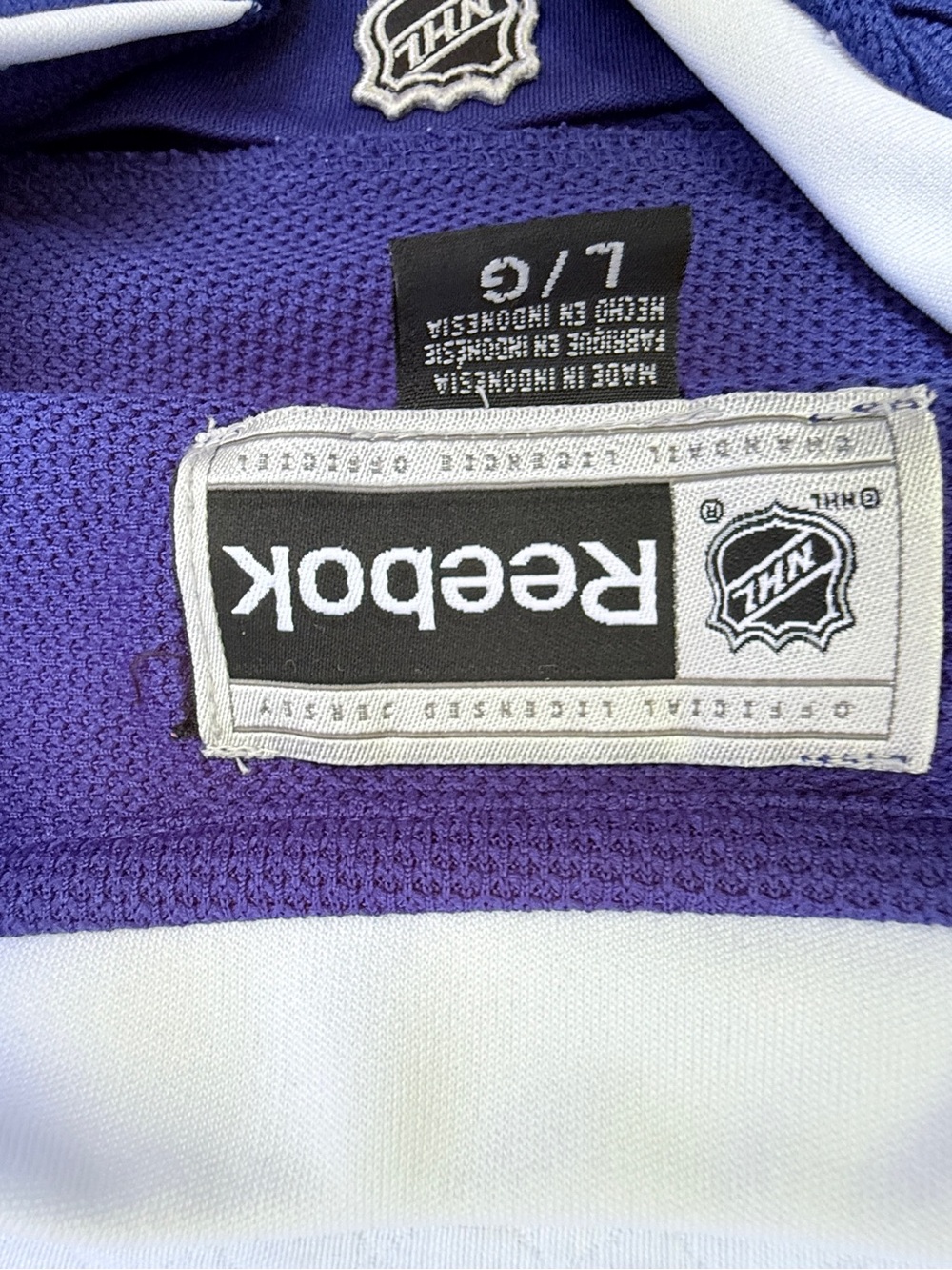 Reebok Purple and White Toronto Maple Leafs Hockey Jersey - Picture 2 of 7
